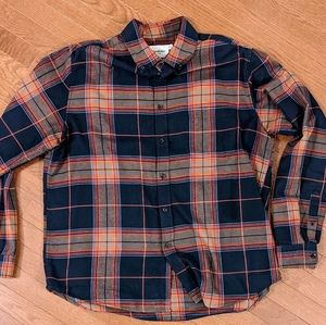 Goodfellow & Co - Mid-Weight Flannel - Orange/Blue/Tan - Men's XL